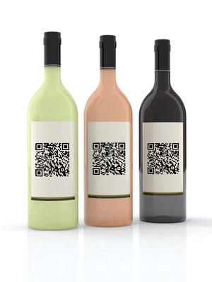 bottiglie vino etichetta codice qr